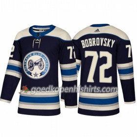 Columbus Blue Jackets Sergei Bobrovsky 72 Adidas 2018-2019 Alternate Authentic Shirt - Mannen